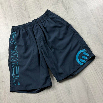 VINTAGE Y2K ANIMAL BOARD SURF SHORTS NAVY