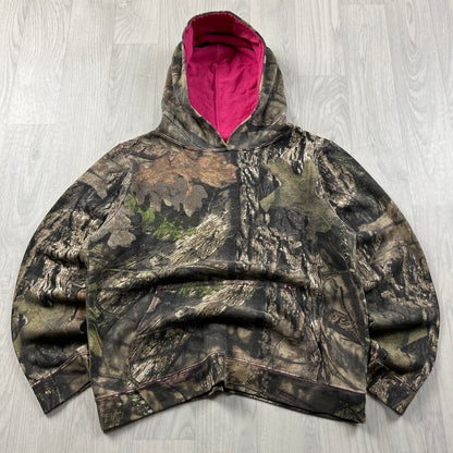 VINTAGE MOSSY OAK REALTREE HOODIE CAMO PINK