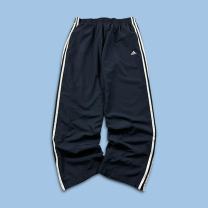 VINTAGE Y2K ADIDAS BAGGY TRACKSUIT BOTTOMS NAVY