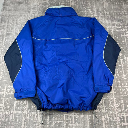 VINTAGE 00s COLUMBIA TECHNICAL PADDED UTILITY JACKET BLUE