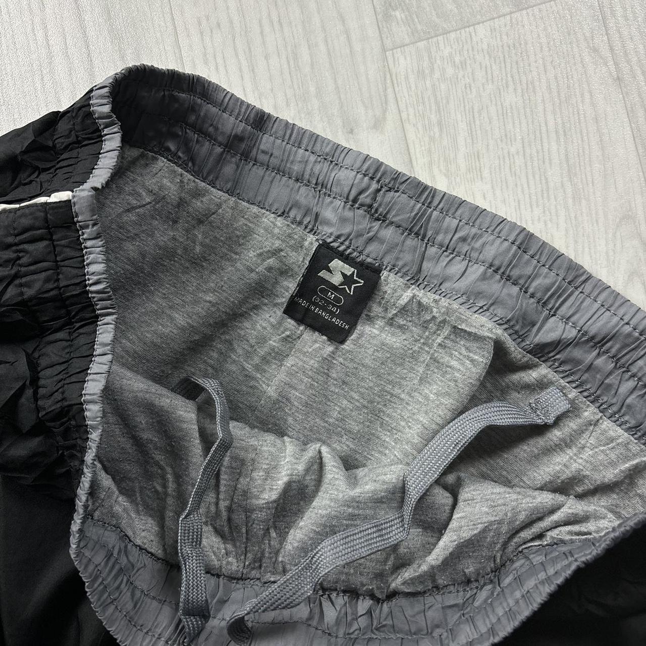 VINTAGE Y2K STARTER BAGGY TRACKSUIT BOTTOMS BLACK