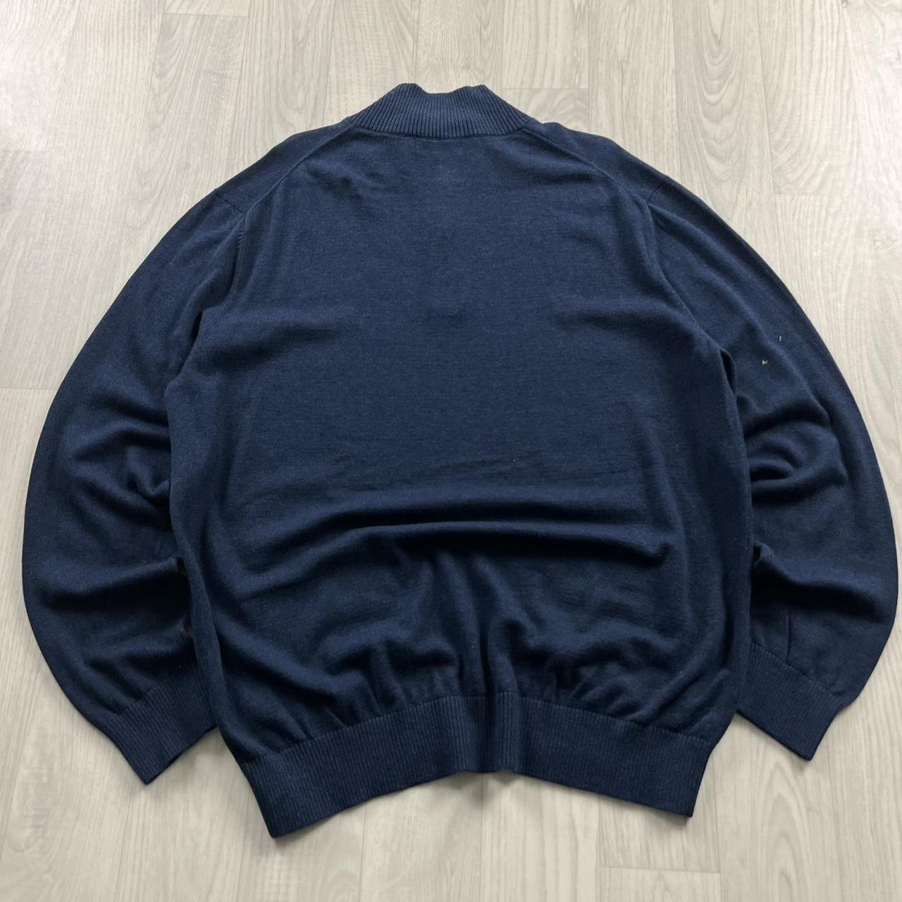 VINTAGE Y2K NAUTICA QUARTER ZIP KNITTED JUMPER NAVY