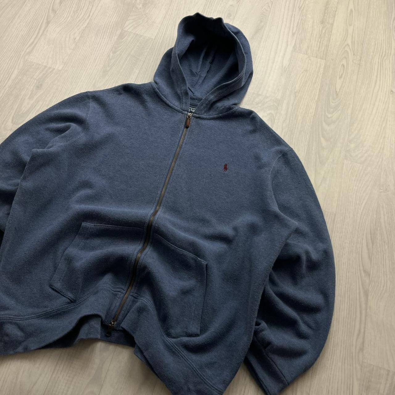 VINTAGE Y2K POLO RALPH LAUREN HOODIE BLUE