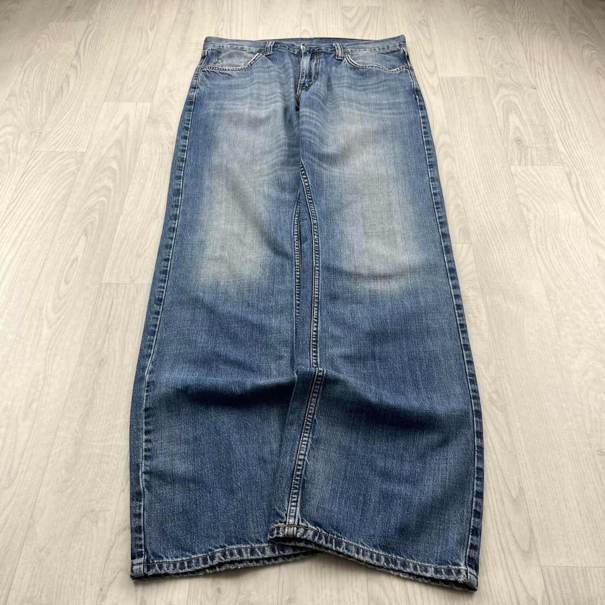 VINTAGE Y2K MUSTANG BAGGY JEANS BLUE