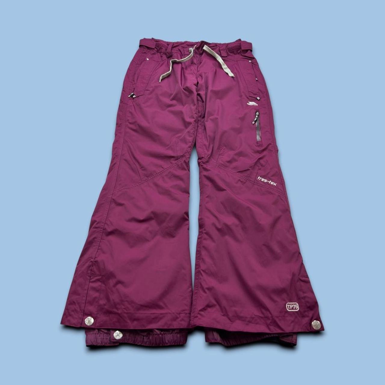 VINTAGE Y2K TRESPASS SKI PANTS SALOPETTES PURPLE
