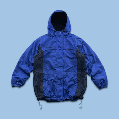 VINTAGE 00s COLUMBIA TECHNICAL HOODED HEAVY JACKET BLUE