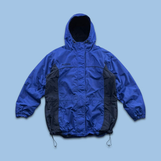 VINTAGE 00s COLUMBIA TECHNICAL HOODED HEAVY JACKET BLUE