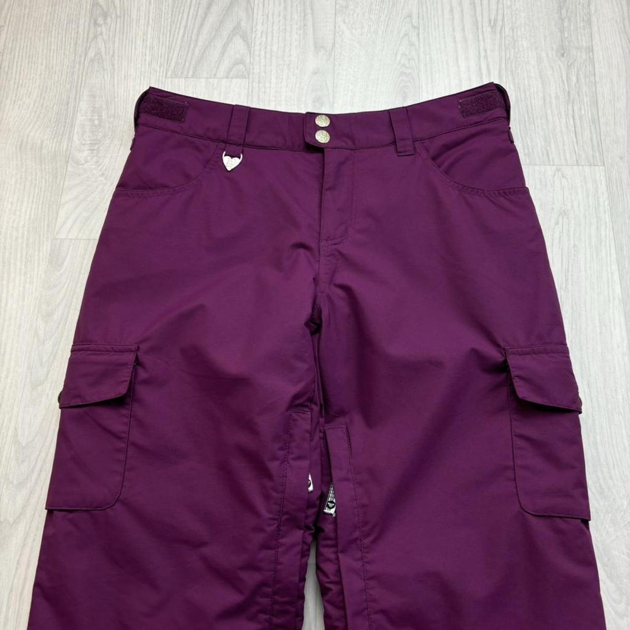 VINTAGE Y2K ROXY LOW RISE SKI PANTS SALOPETTES PURPLE