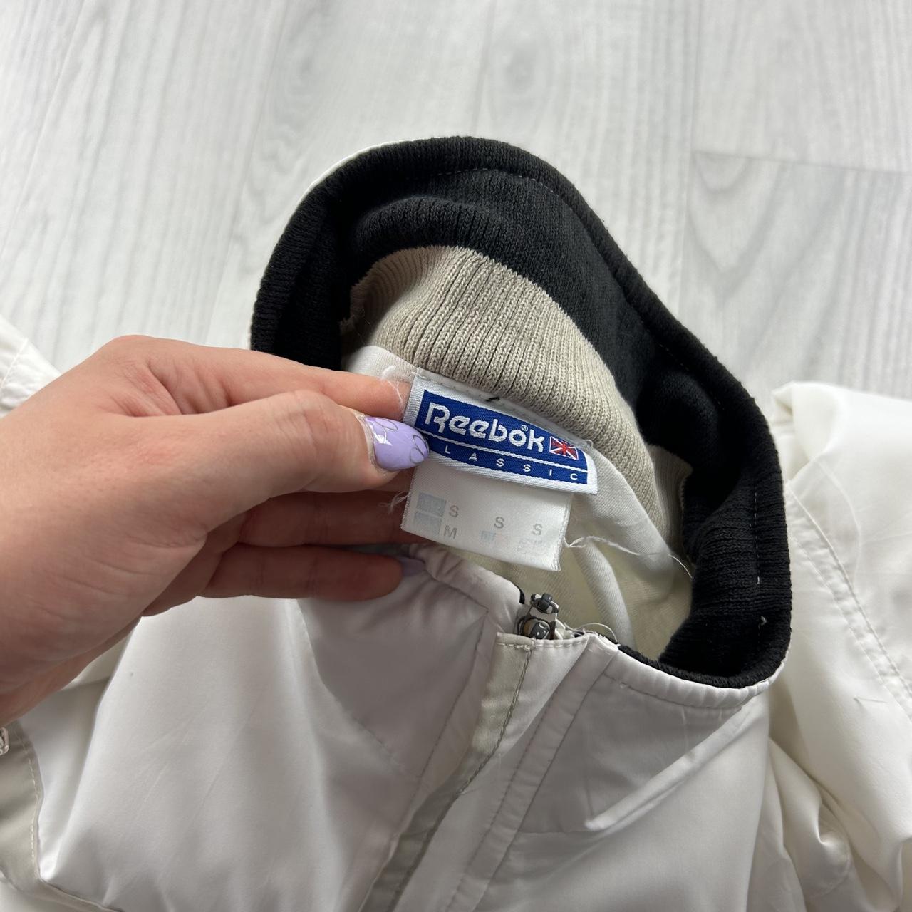 VINTAGE Y2K REEBOK LIGHTWEIGHT TRACK JACKET WHITE