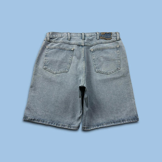 VINTAGE 00s WRANGLER BAGGY LOOSE JORTS LIGHT BLUE