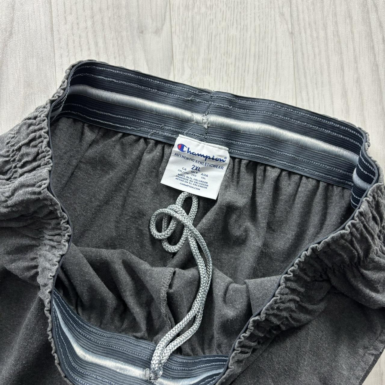 VINTAGE CHAMPION LIGHTWEIGHT BAGGY COTTON SWEATPANTS GREY