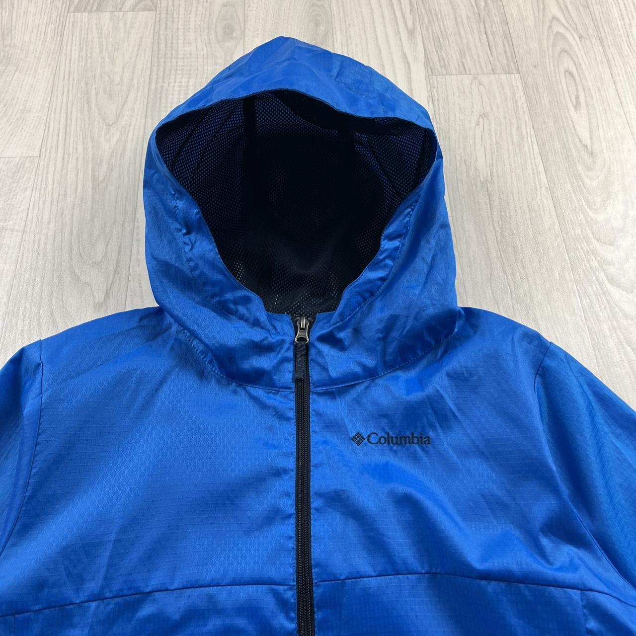 VINTAGE 00s COLUMBIA TECHNICAL HOODED LIGHTWEIGHT JACKET BLUE