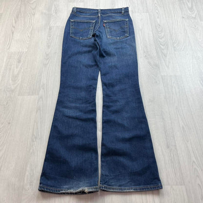 VINTAGE Y2K LEVIS MID RISE BOOTCUT JEANS NAVY BLUE