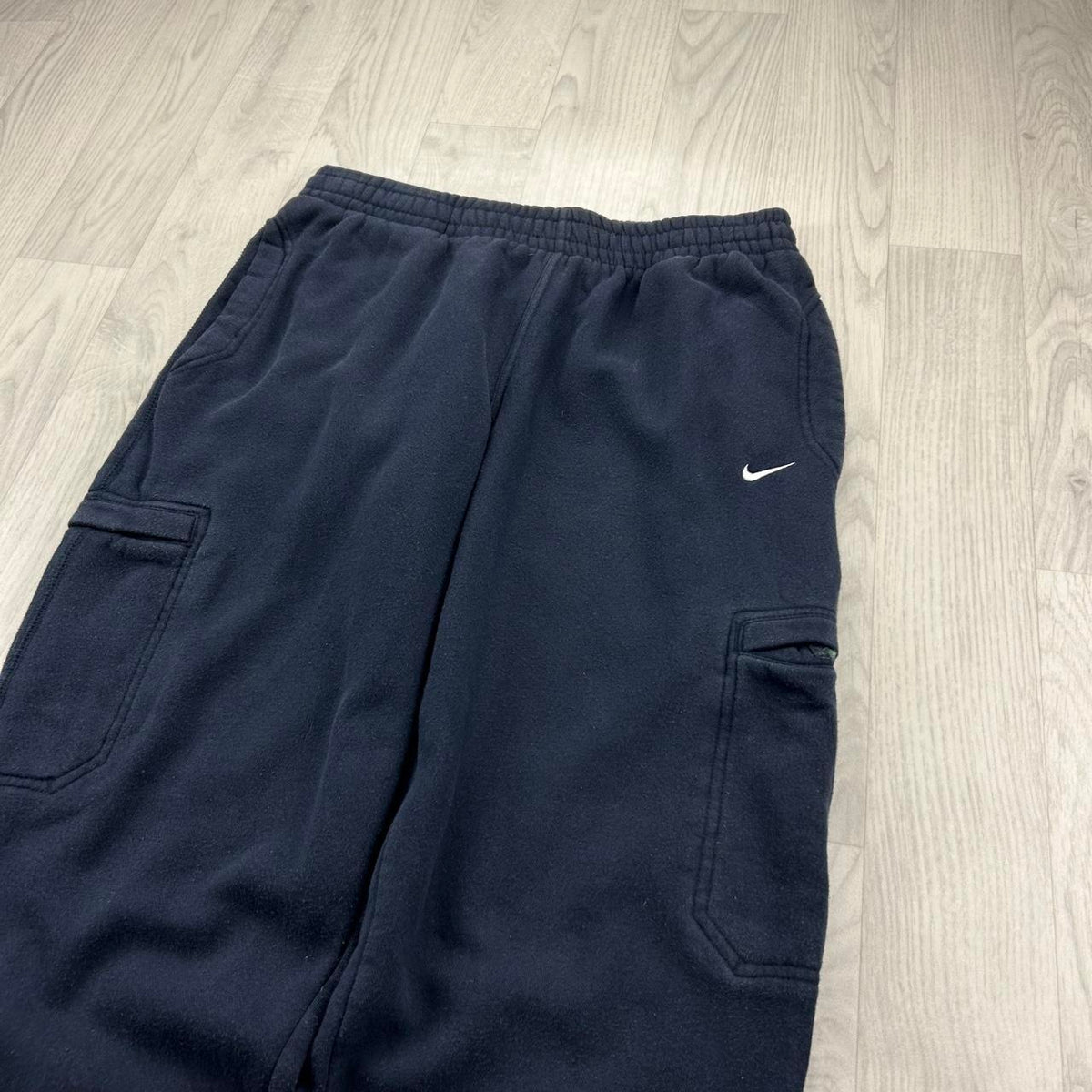 VINTAGE Y2K NIKE BAGGY CARGO COTTON SWEATPANTS NAVY