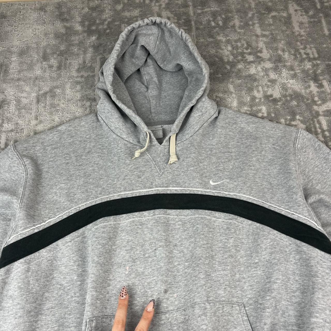 VINTAGE Y2K NIKE SPELL OUT HOODIE GREY