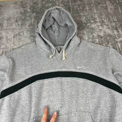 VINTAGE Y2K NIKE SPELL OUT HOODIE GREY