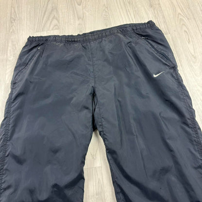 VINTAGE Y2K NIKE STRAIGHT LEG TRACKSUIT BOTTOMS NAVY