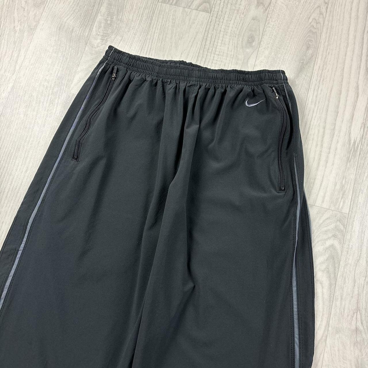 VINTAGE Y2K NIKE DRI FIT BAGGY TRACKSUIT BOTTOMS BLACK