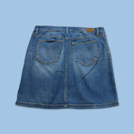 VINTAGE Y2K ESPRIT DENIM MIDI SKIRT BLUE