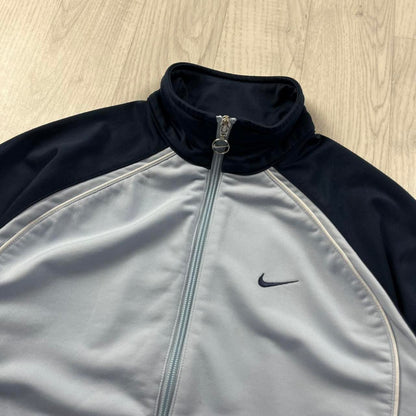 VINTAGE 00s NIKE ZIP UP TRACK JACKET BLUE