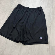 VINTAGE Y2K CHAMPION BAGGY MESH SPORT SHORTS BLACK