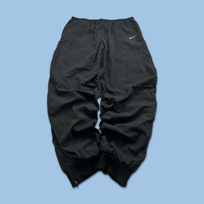 VINTAGE 90s NIKE BAGGY TRACKSUIT BOTTOMS BLACK
