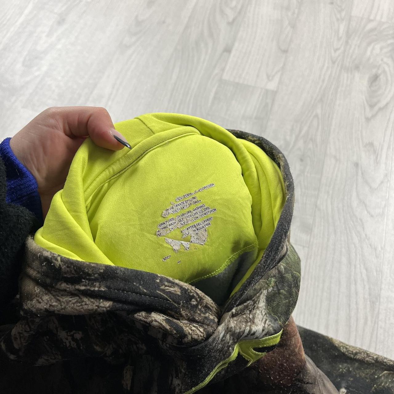 VINTAGE MOSSY OAK REALTREE HOODIE CAMO YELLOW