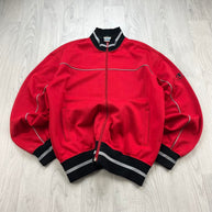 VINTAGE Y2K CHAMPION TRACK JACKET RED