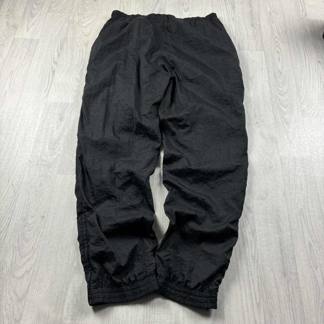 VINTAGE 90s ADIDAS BAGGY TRACKSUIT BOTTOMS BLACK