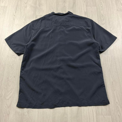 VINTAGE Y2K QUIKSILVER SHORT SLEEVE SHIRT NAVY