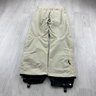VINTAGE Y2K COLUMBIA BAGGY SKI PANTS SALOPETTES CREAM