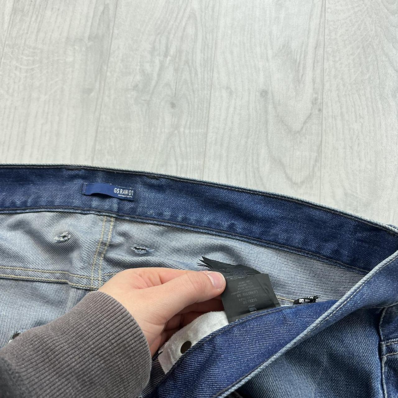 VINTAGE G STAR BAGGY STRAIGHT LEG JEANS BLUE