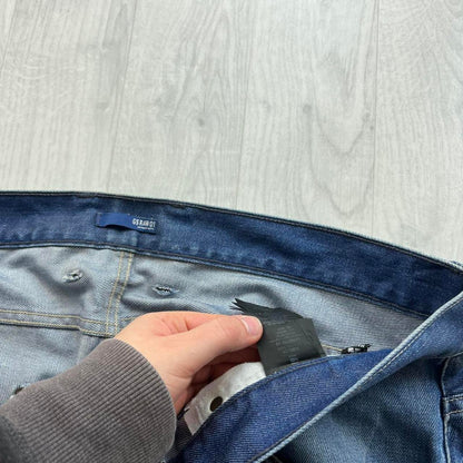 VINTAGE G STAR BAGGY STRAIGHT LEG JEANS BLUE