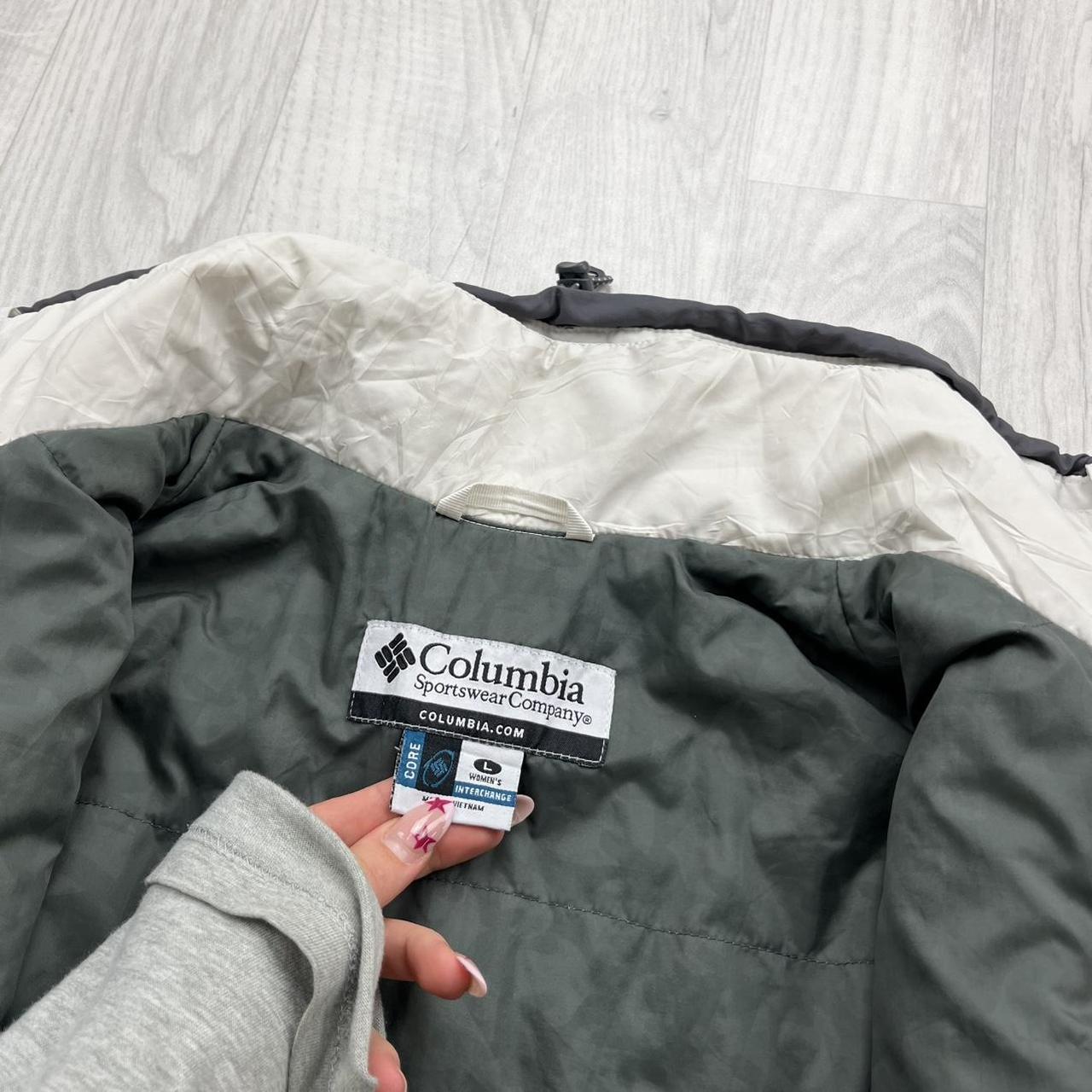 VINTAGE 00s COLUMBIA TECHNICAL UTILITY JACKET GREEN WHITE