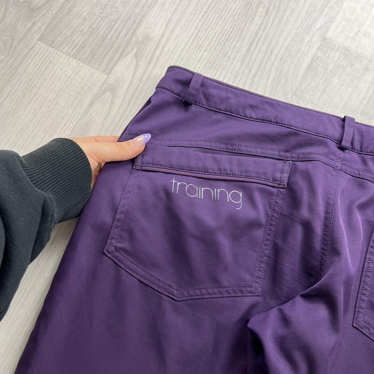 VINTAGE Y2K NIKE BAGGY LOW RISE TECHNICAL TRACKSUIT BOTTOMS PURPLE