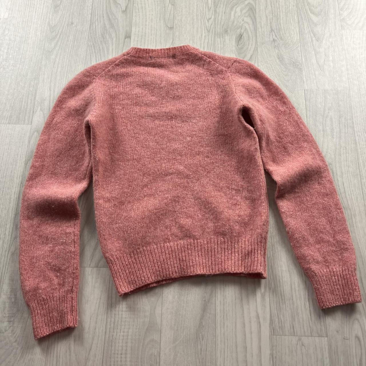 VINTAGE Y2K RALPH LAUREN CHUNKY WOOL KNITTED JUMPER PINK