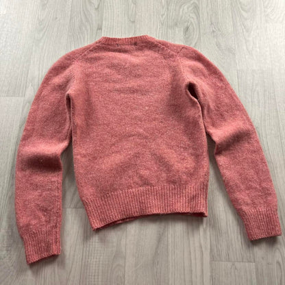 VINTAGE Y2K RALPH LAUREN CHUNKY WOOL KNITTED JUMPER PINK