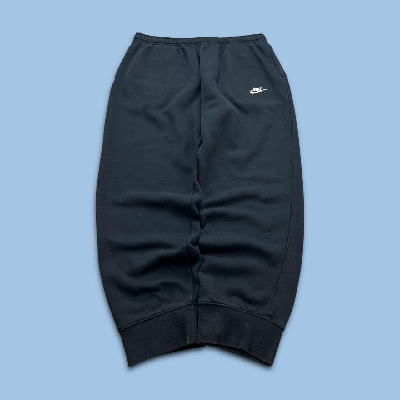 NIKE LOOSE COTTON SWEATPANTS BLACK