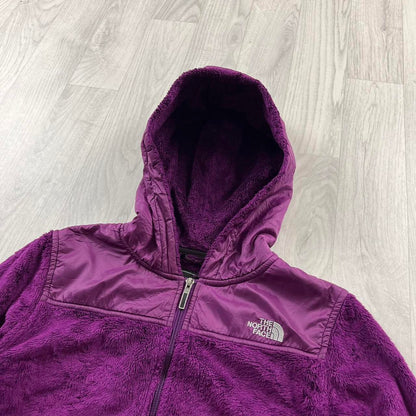 VINTAGE Y2K THE NORTH FACE ZIP FLEECE HOODIE PURPLE (S)