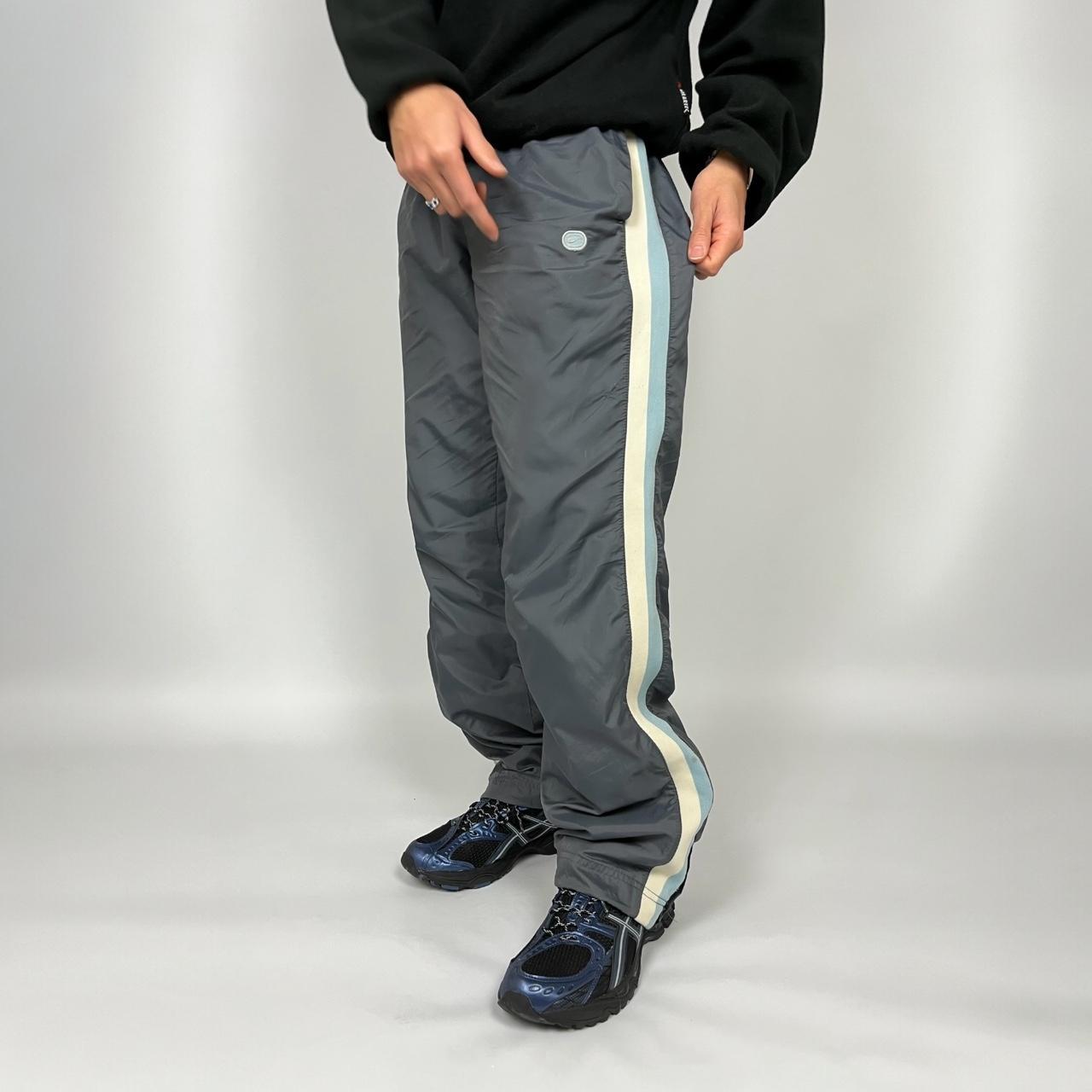 VINTAGE Y2K NIKE BAGGY TRACKSUIT BOTTOMS GREY