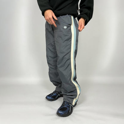 VINTAGE Y2K NIKE BAGGY TRACKSUIT BOTTOMS GREY