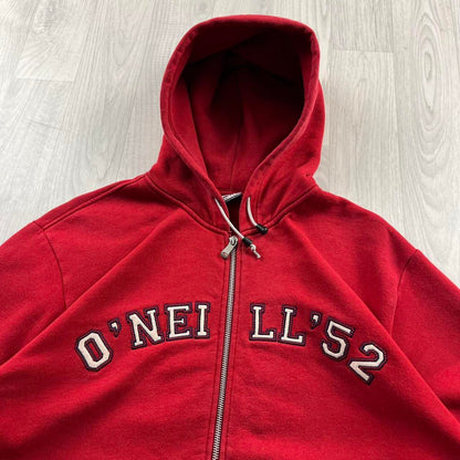 VINTAGE Y2K O’NEILL SPELL OUT ZIP HOODIE RED