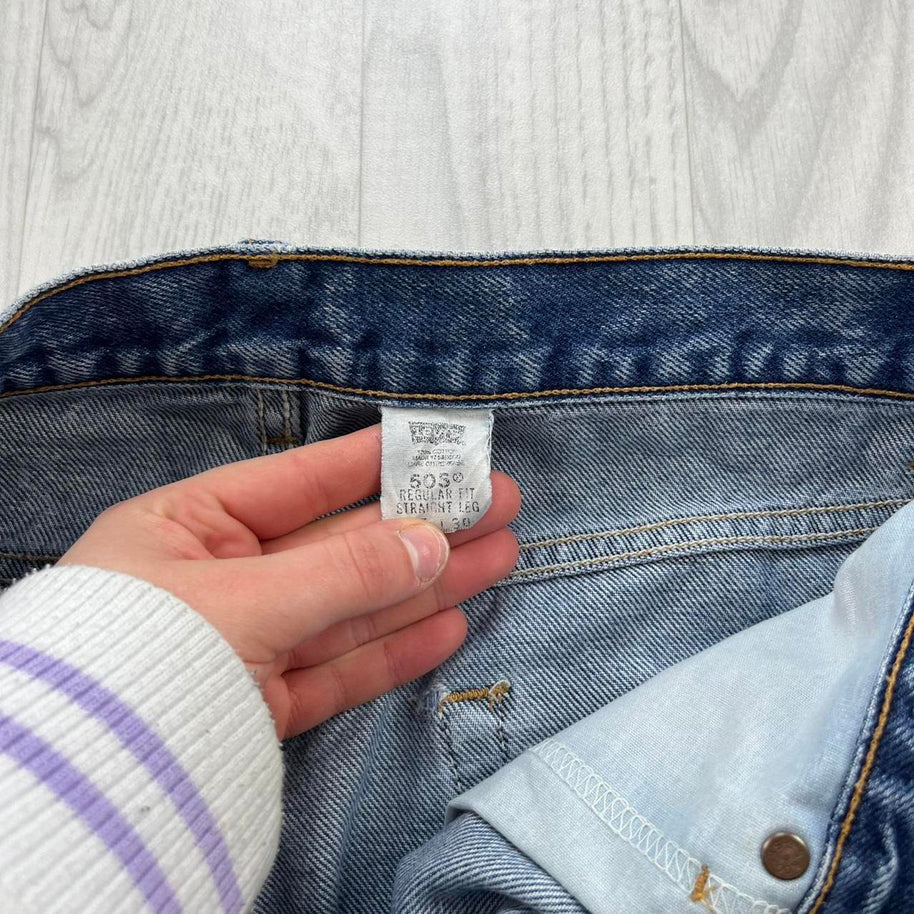 VINTAGE 00s LEVIS 505 LOOSE JEANS BLUE