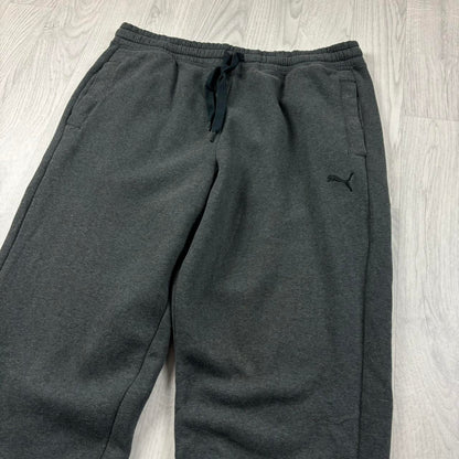 VINTAGE 00s PUMA TAPERED BAGGY COTTON SWEATPANTS GREY