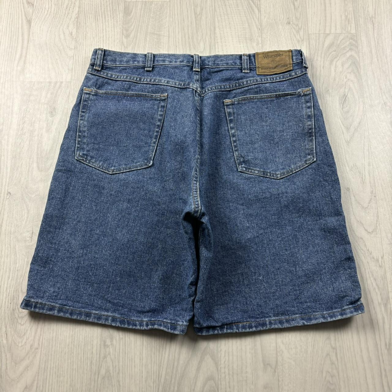VINTAGE 00s WRANGLER BAGGY LOOSE JORTS BLUE