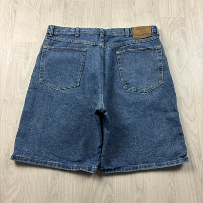 VINTAGE 00s WRANGLER BAGGY LOOSE JORTS BLUE