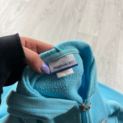 VINTAGE Y2K REEBOK ZIP HOODIE BLUE