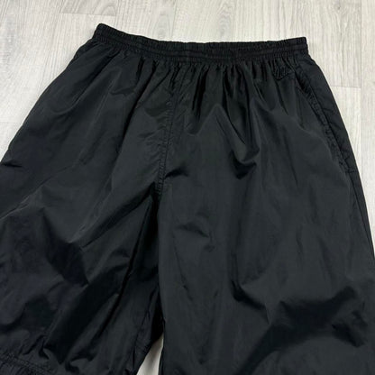 VINTAGE 90s NIKE BAGGY SHELL TRACKSUIT BOTTOMS BLACK