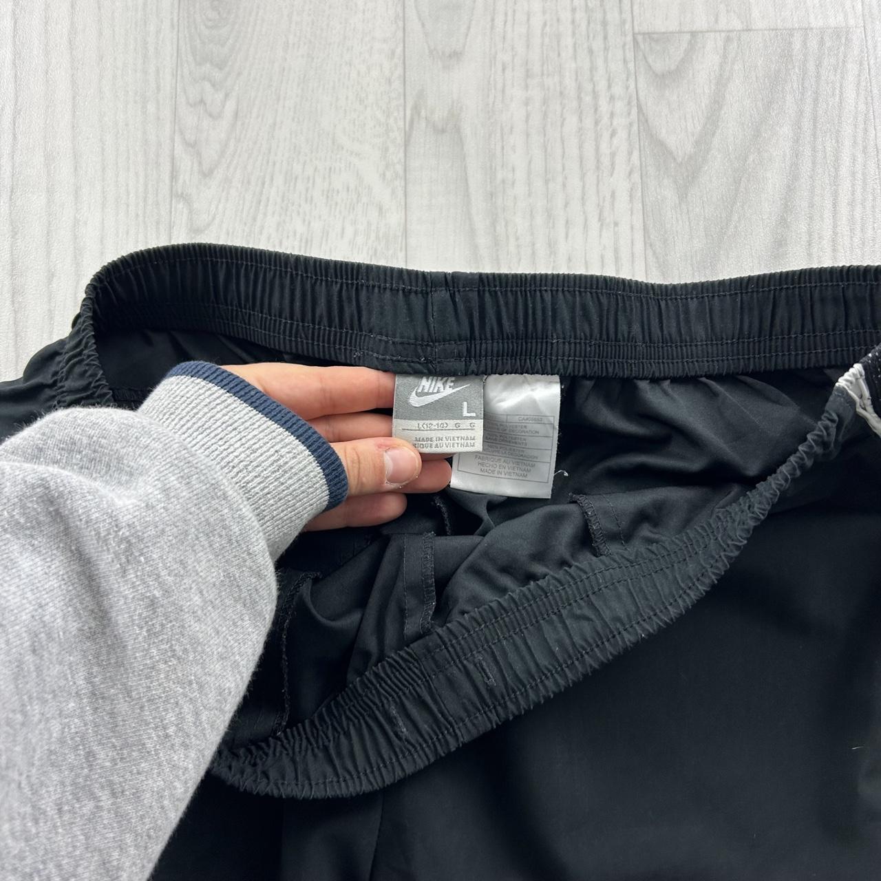 VINTAGE Y2K NIKE LOW RISE BAGGY TRACKSUIT BOTTOMS BLACK