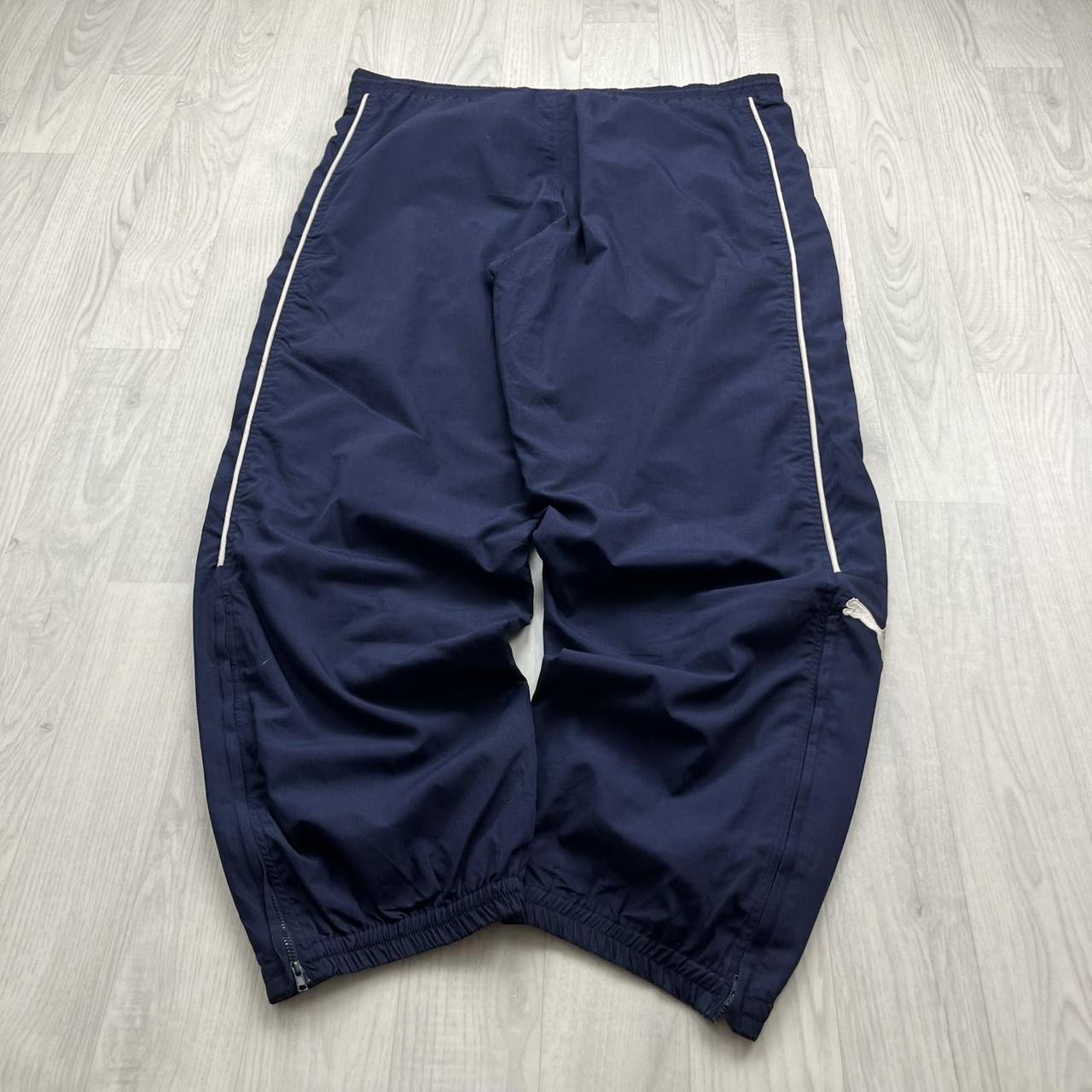 VINTAGE Y2K PUMA BAGGY TRACKSUIT BOTTOMS NAVY